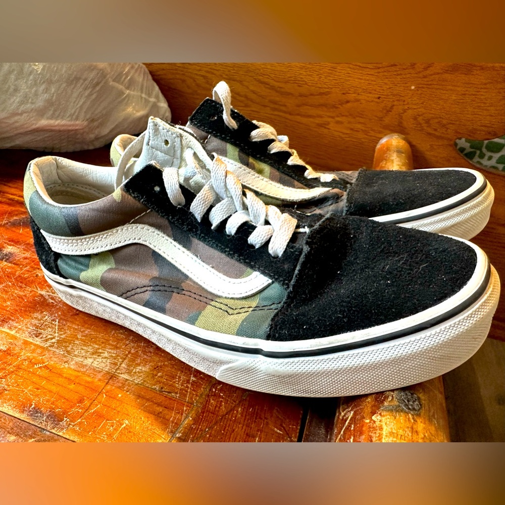 Camo Vans! Women’s size 7.5